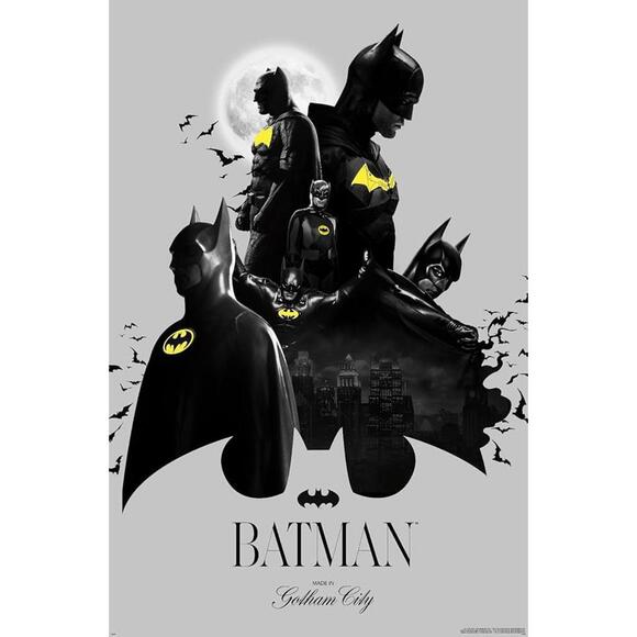DC Comics Batman 85th Anniversary Batman Collage 22.375x34 - Picture 1 of 1